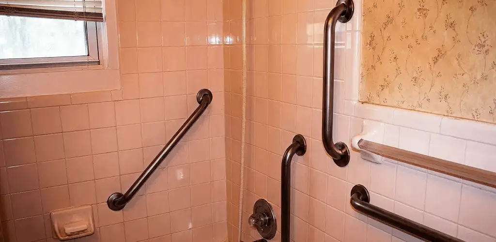 Shower grab bar installation for bathroom safety and accessibility in Phoenix, AZ