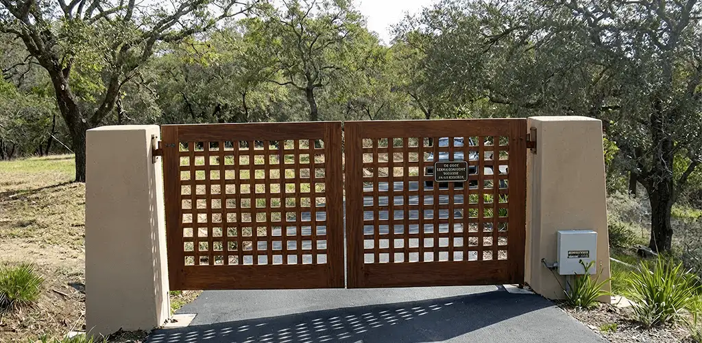 Driveway gate installation for a residential property in Phoenix, AZ
