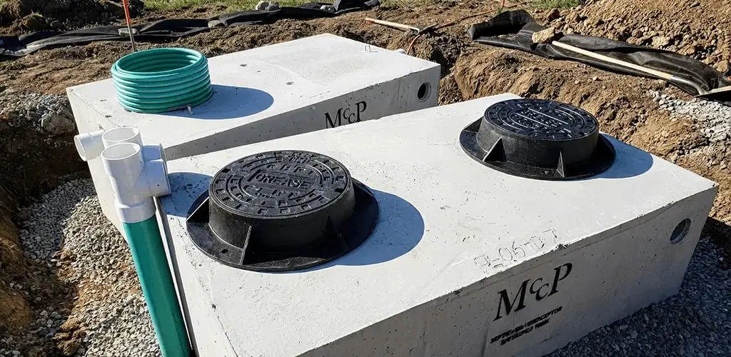 Grease trap installation unit set in place for drainage protection in Phoenix, AZ