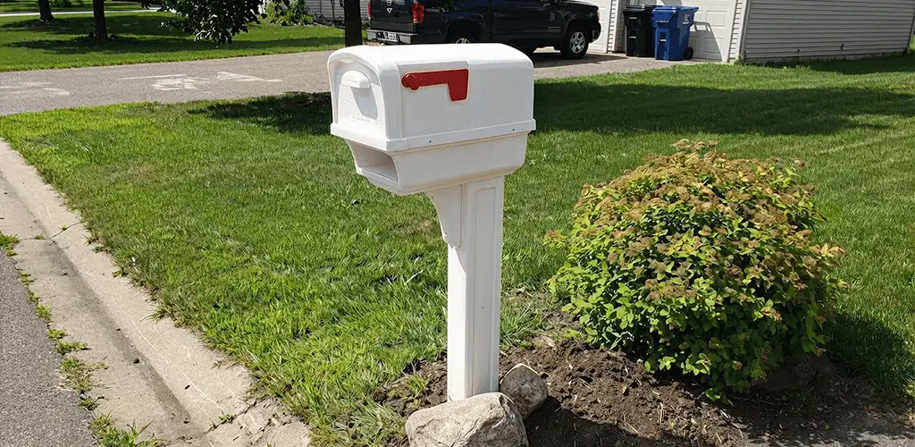 Mailbox installation for a residential curbside mailbox in Phoenix, AZ